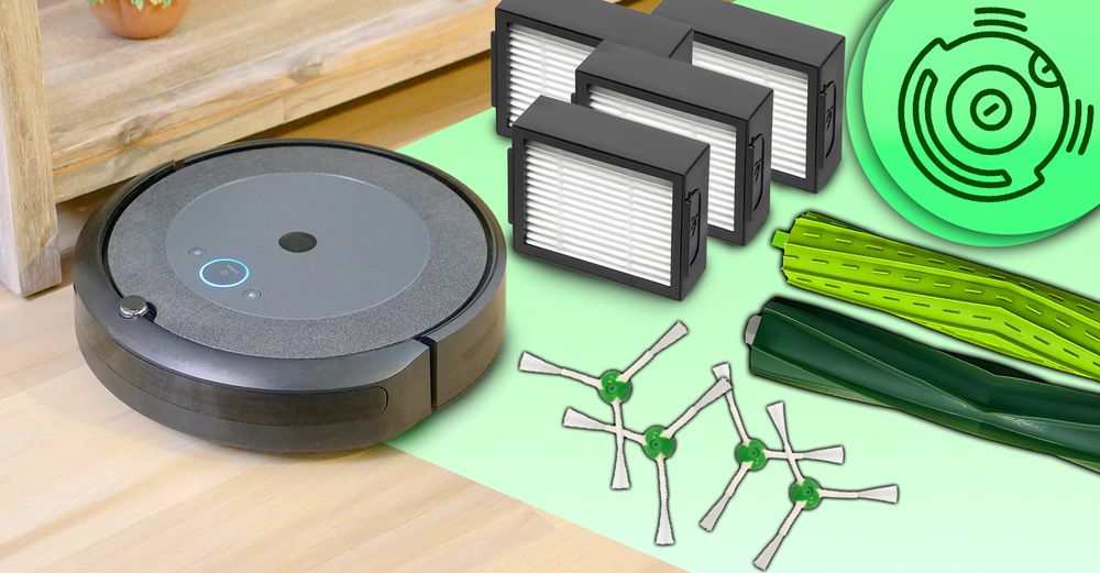 Ersatzteile Set kompatibel mit iRobot Roomba e/i Serie, 4x Filter 4x Seitenbürste 2x Bürste -Staubsauger Zubehör für Modelle e5 i7 i7+, Ersatz Retoo