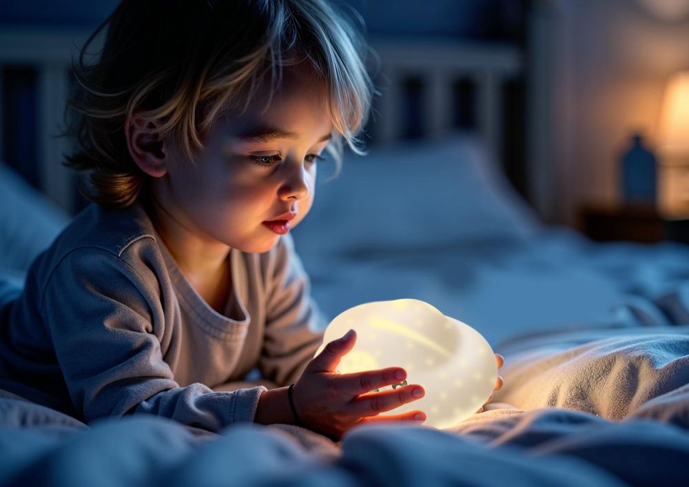 Neno Cosmo Kinder Nachtlicht LED mit Touch, Silikon und kabellosem Betrieb