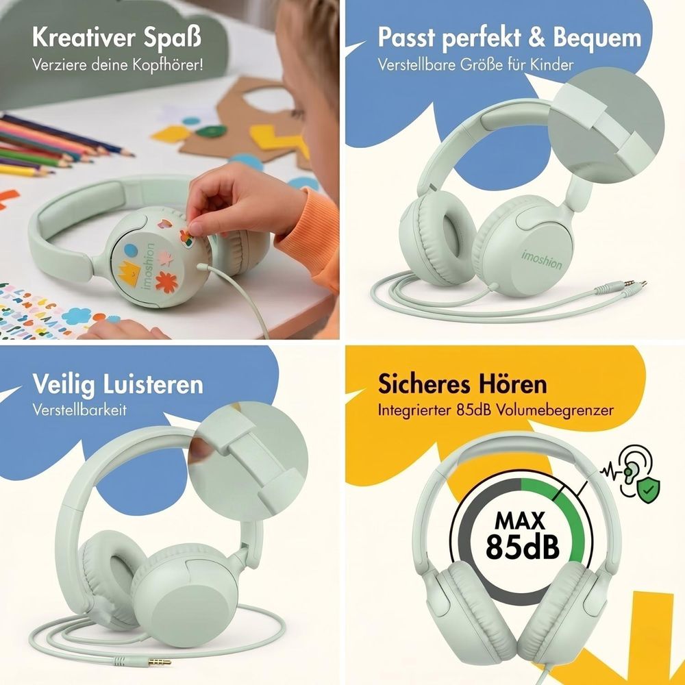 Kinderkopfhörer mit Kabel