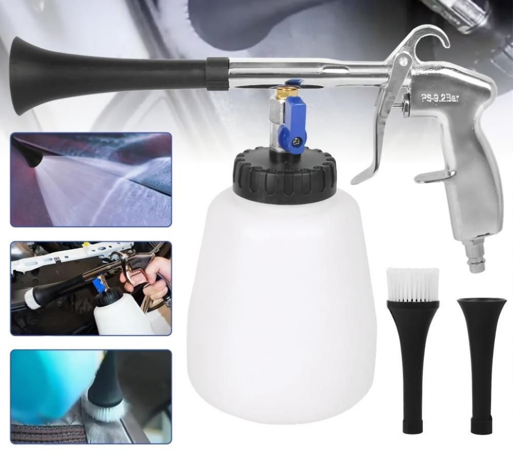 LUXTOM | Automatischer Waschpistole, 1000ml, für Autositz, Dashboard, Teppich, Auto Innenraum Reiniger, Reinigungspistole, Polsterreiniger Pistole
