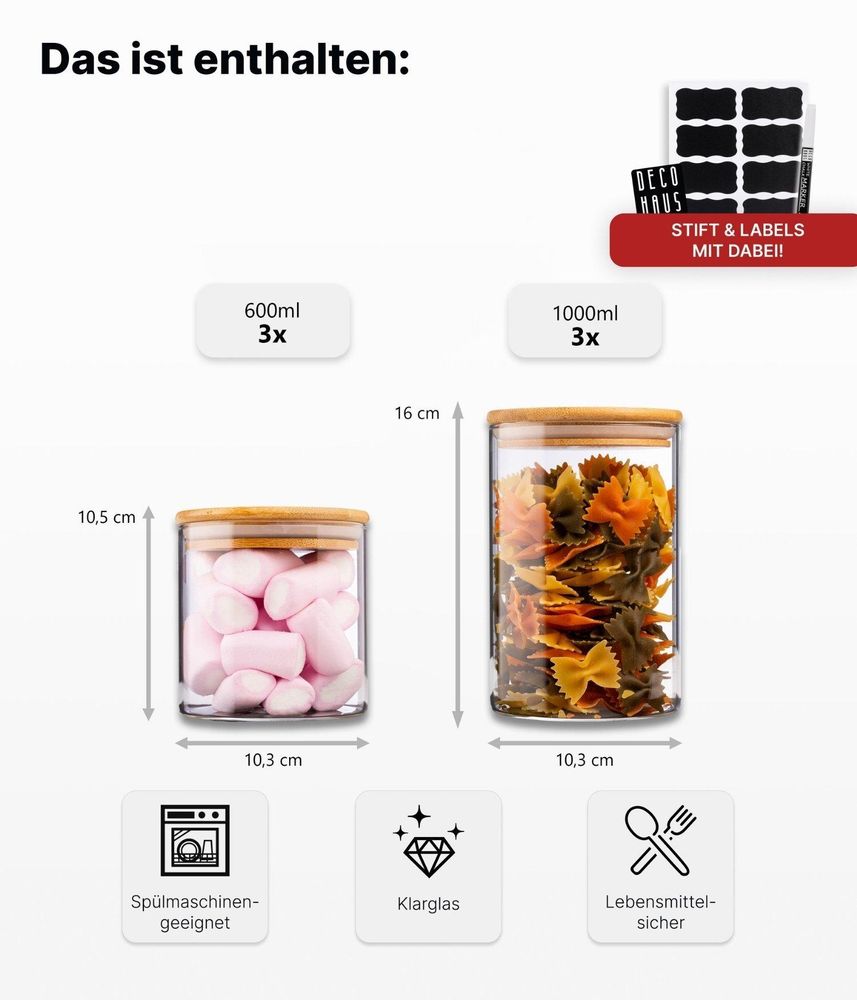 Praktische Größen für jeden Bedarf