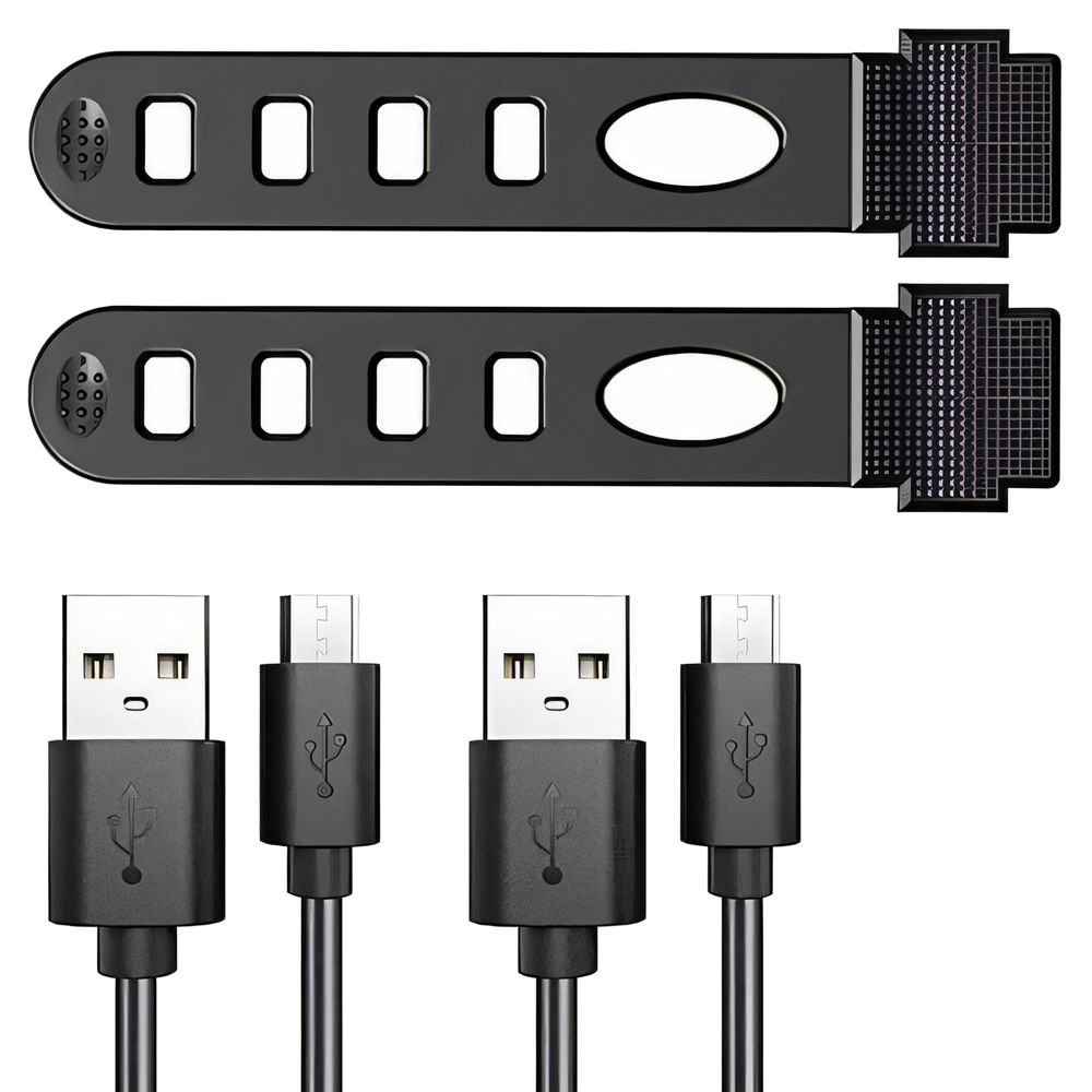 Komplettes Set: Frontlicht, Rücklicht und Zubehör