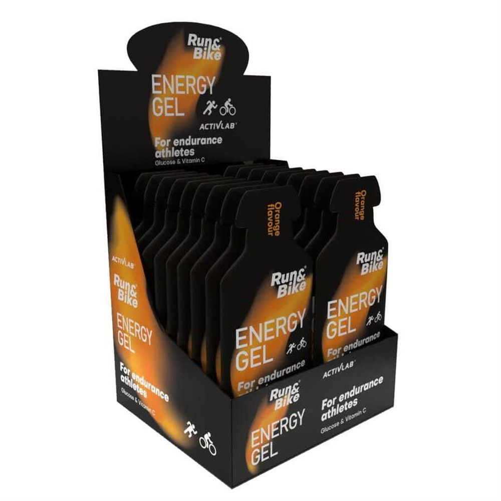 18 x Run&Bike Energy Gel żel energetyczny z glukozą smak pomarańczowy Activlab