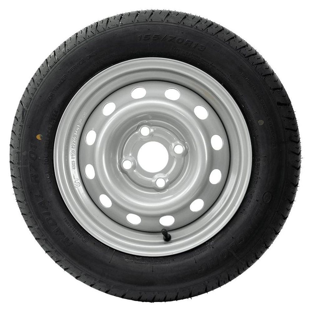 UNITRAILER Kompletträder 155/70 R13 75N für leichte PKW-Anhänger, 2er Set