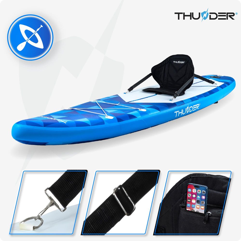 Thunder Nion Stand Up Paddle Board 320 x 75 x 15 cm Blau 150 kg