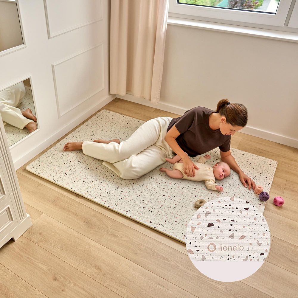 Lionelo YOKA Lernmatte für Babys & Kleinkinder, 6-teiliges beidseitiges Puzzle: ungiftig, geruchlos, rutschfest, leicht zu reinigen, 175×120 cm