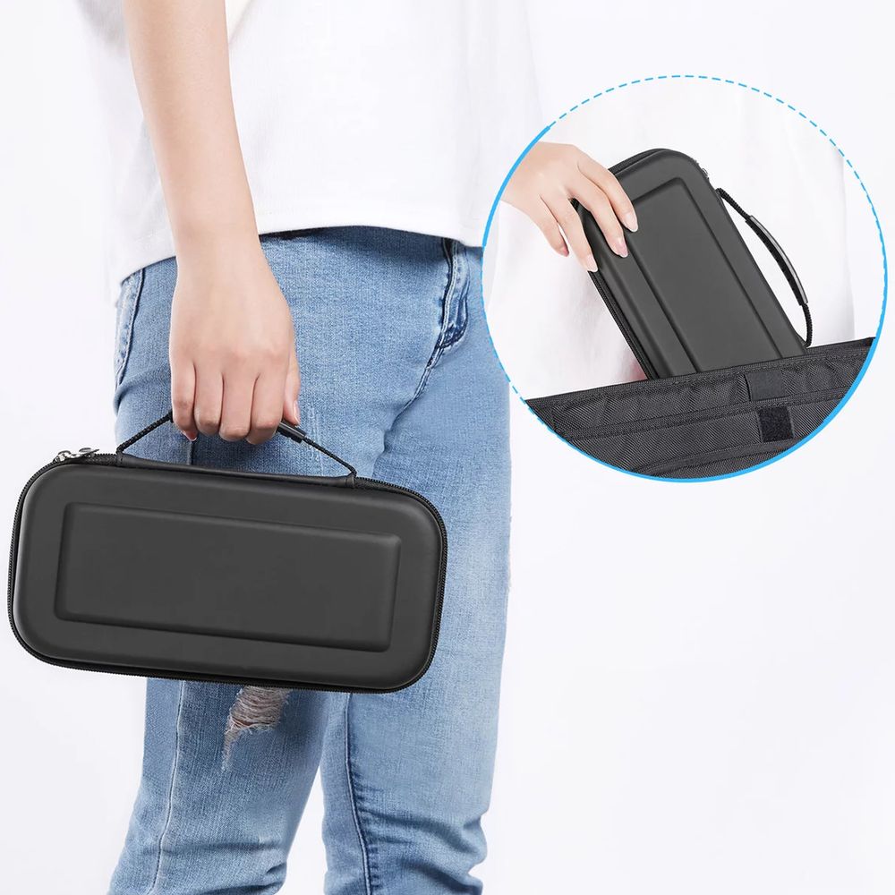 Tasche Kompatibel mit Nintendo Switch/Nintendo Switch OLED Zubehör Tragetasche mit Mehr Platz Hülle Case Schutzhülle Spielkonsolen-Taschen Retoo