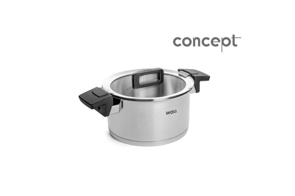Woll Concept Bratentopf mit Deckel: Ø 28 cm, 8 cm hoch, 4.8 Liter, Alle Herdarten inkl. Induktion