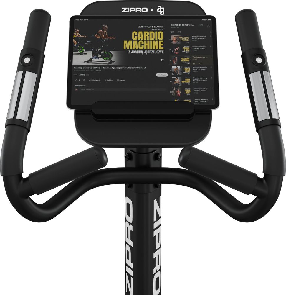 Zipro Strike Black Heimtrainer Fahrrad für Zuhause Magnet Fahhrad bis 150 kg Magnete Exercise Bike Fitnessbike Fitness Fahrrad Hometrainer Cardio