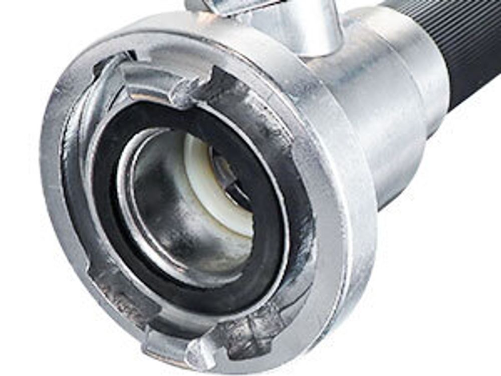 Wiltec Mehrzweckstrahlrohr mit C Storzkupplung 150–350 l/min und stufenloser Sprühstrahlverstellung für THW & Feuerwehr