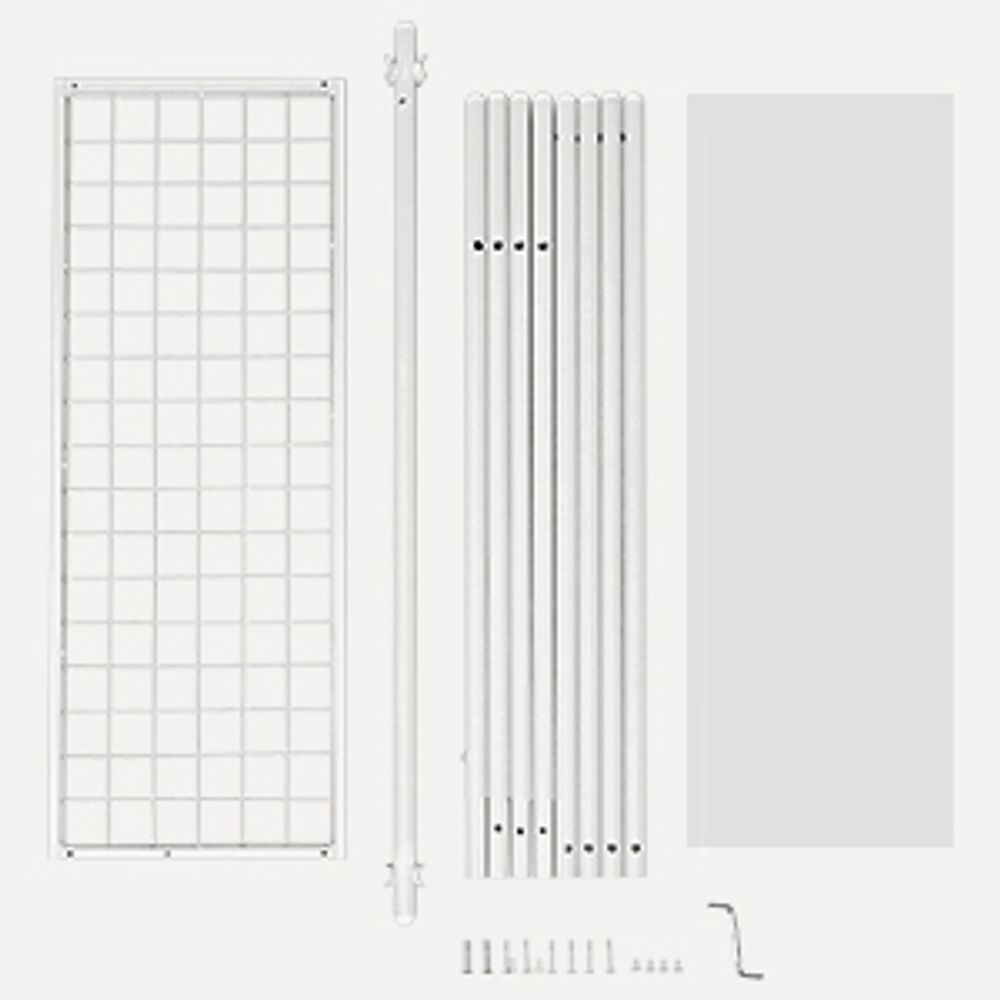 SONGMICS Kleiderständer, Garderobe, Garderobenständer, Kleiderablage, Stahlrahmen, mit Stange und Regal, 33,5 x 92,5 x 153 cm, für Schlafzimmer