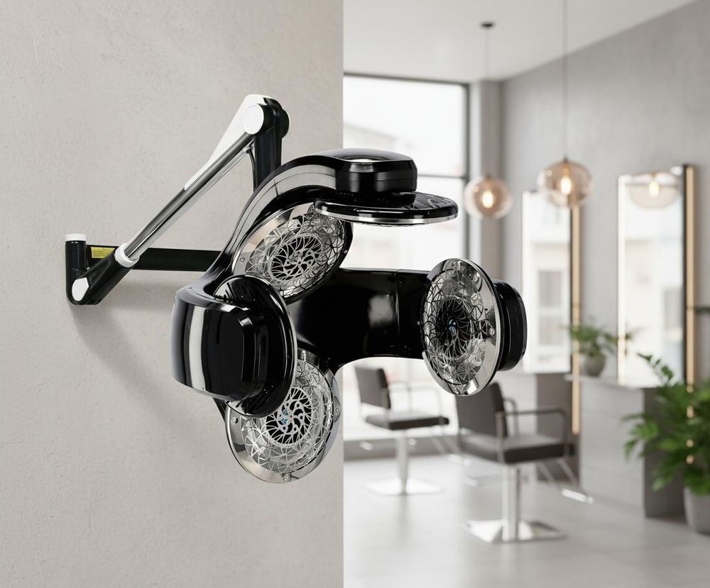 Klimazon Infrazon Dione black wandmodel voor het versnellen en intensiveren van haarverzorging en