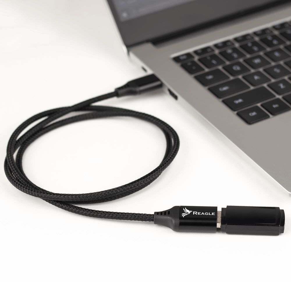 Reagle Usb 3.1 Gen1-Verlängerungskabel, 3 M, Usb-Stecker Auf Usb-Buchse, Verlängerung, 5 Gbit/S, Nylongeflecht