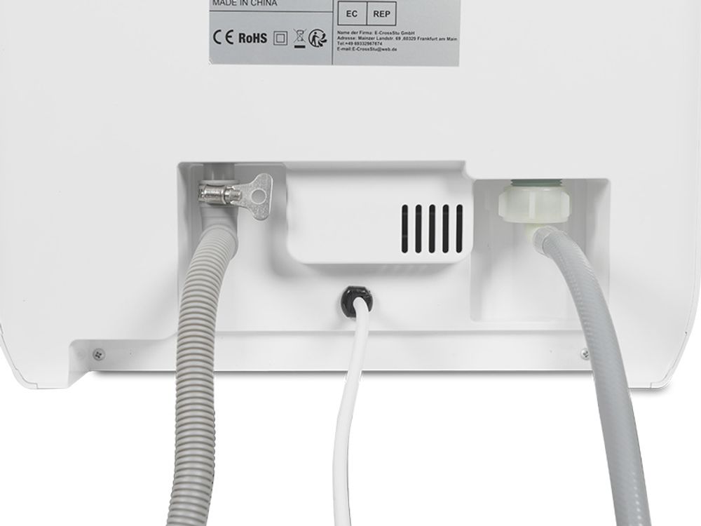 Puluomis Mini Geschirrspüler freistehend, Geschirrspülmaschine mit mit 7 Programe für 3 Gedecke, funktioniert mit/ohne Wasseranschluss, Weiß