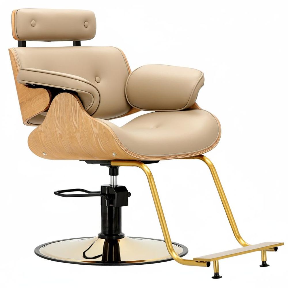 Friseurstuhl Ankara hydraulisch drehbar mit Fußstütze - Friseursessel für Friseursalon & Barber Shop