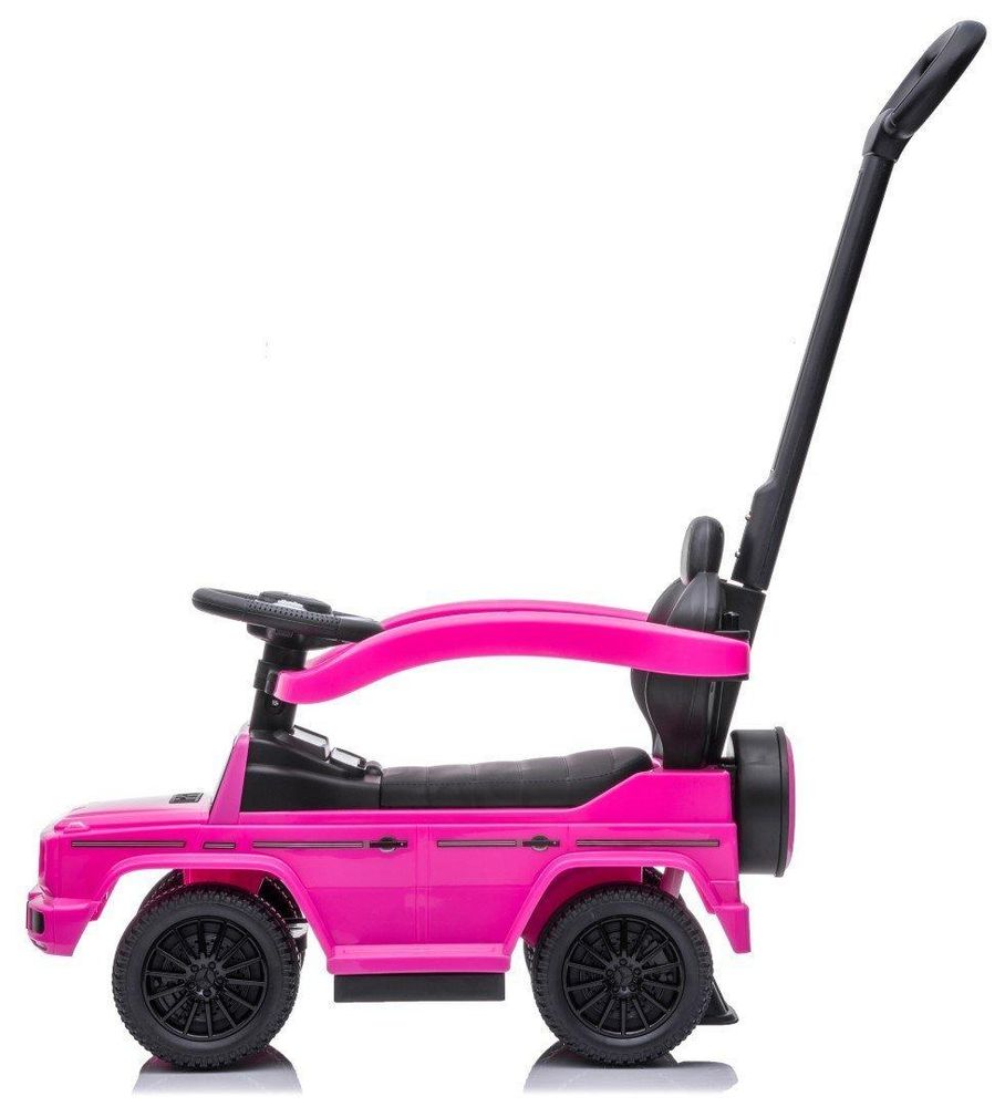 Vue latérale du porteur enfant Mercedes-Benz G-Klasse rose