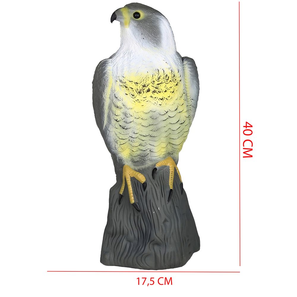 Vogelschreck Vogelabwehr Naturgetreuer Lebensgroß Falke Atrappe Fliegender Greifvogel Vogelscheuche Raubvogel Vogel Taubenabwehr Taubenschreck Retoo