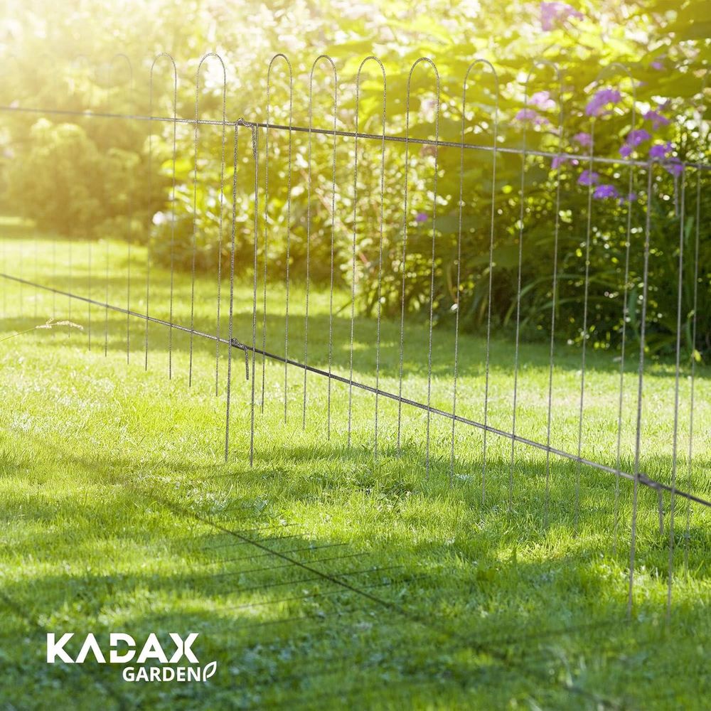 KADAX Gartengitter "Cassis", Gitter aus Stahlstab, pulverbeschichteter Gartenzaun, Zaun für Garten, 70 cm