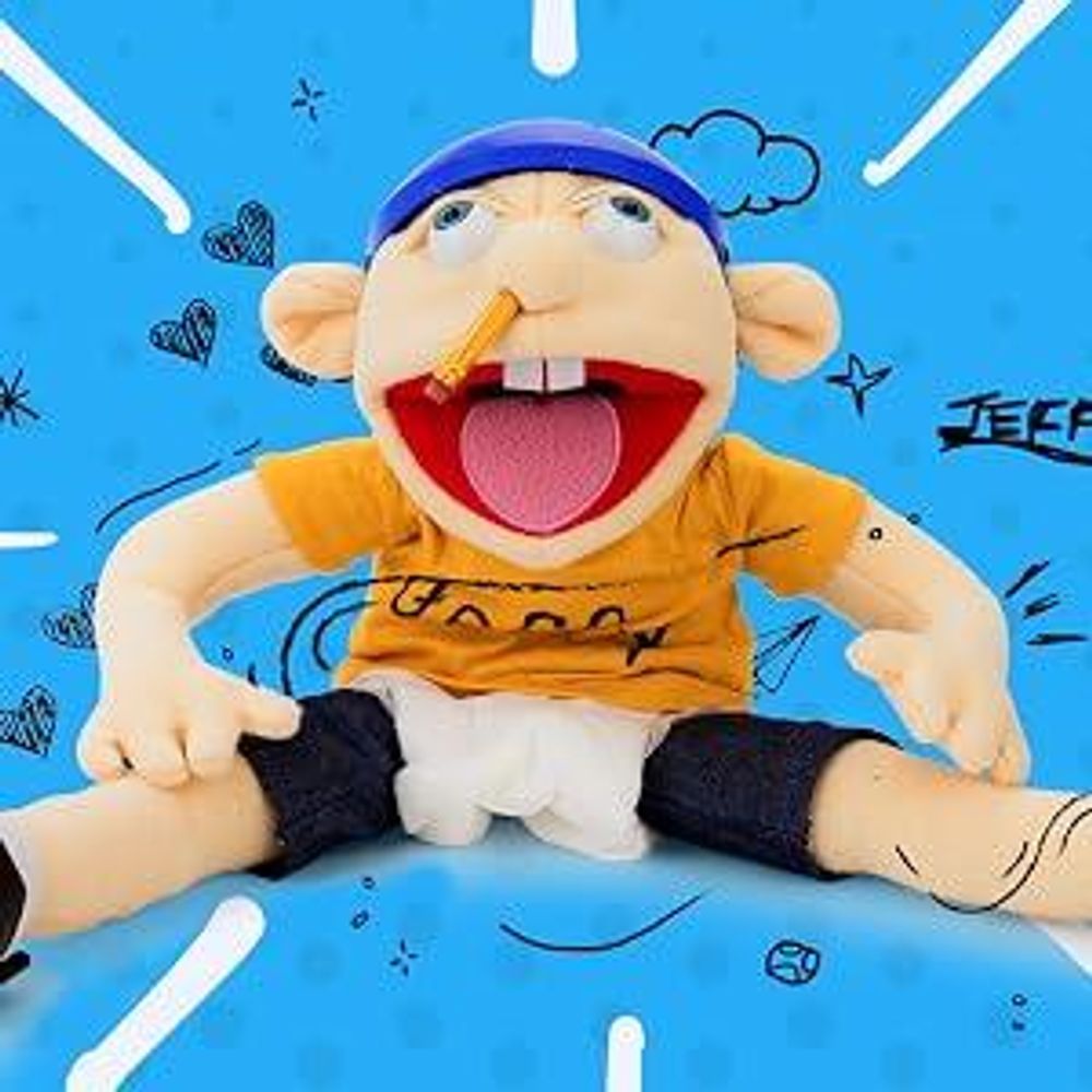 Jeffy Puppet, Interaktive Handpuppe für Eltern und Kinder