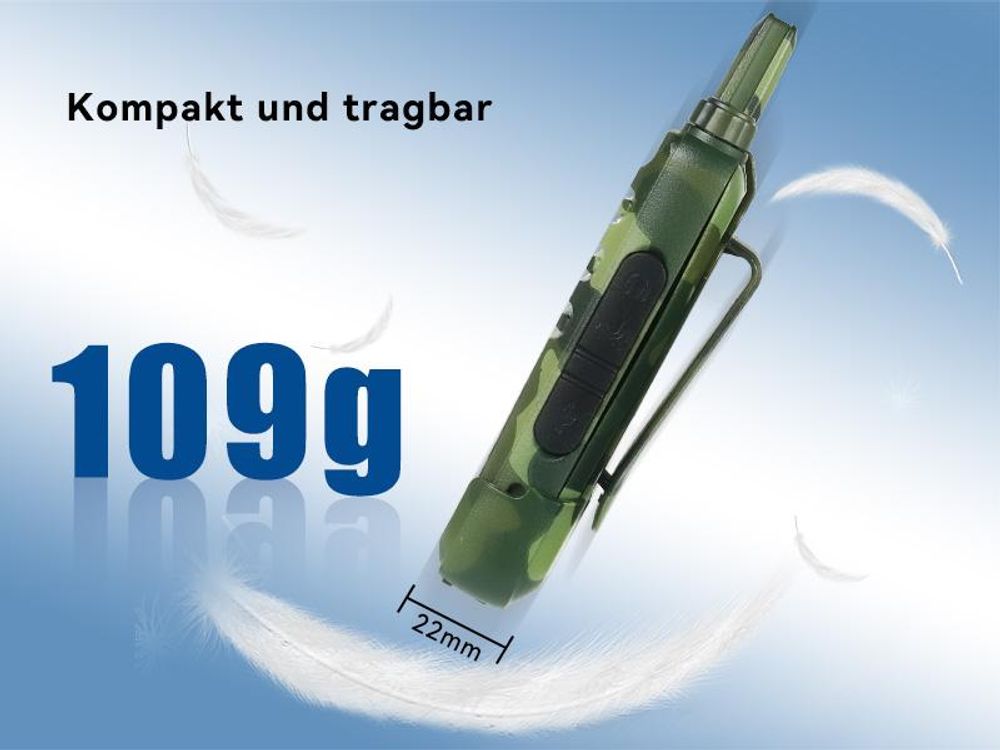 Retevis RT622 Walkie Talkie, 16 Kanäle, Outdoor Mini, VOX, Wiederaufladbares Funkgeräte für Erwachsene mit Großer Reichweite für Radfahren, Camping