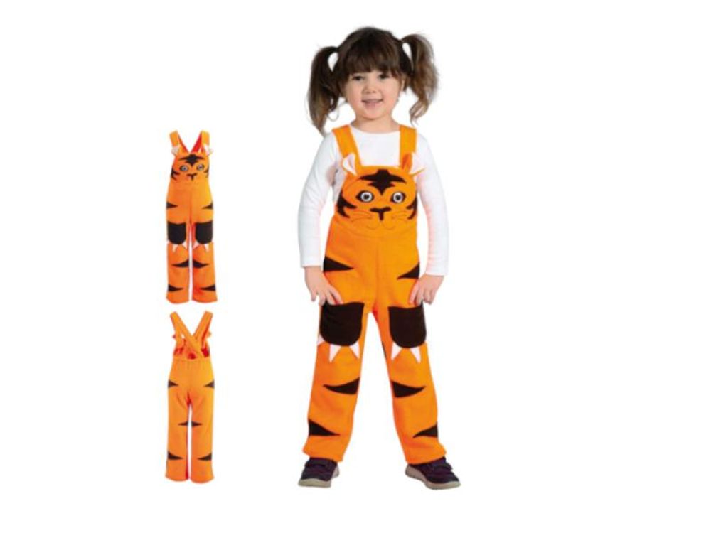 Tierkostüm Bär für Kinder Latzhose Waldtier Karneval Verkleidung Spielhose Kostüm Kinderkostüm Teddy (98)