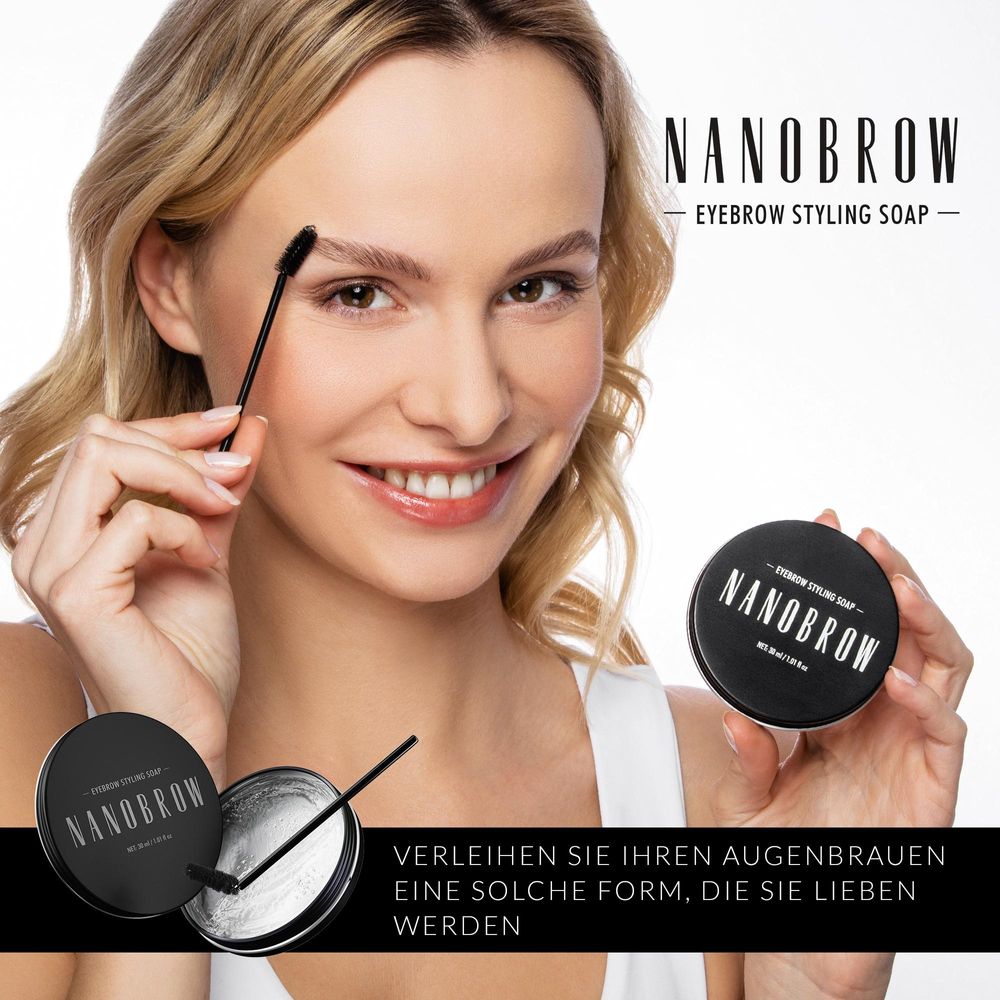 Nanobrow Professionelles Augenbrauen-Styling-Gel, Gewicht & Hold für makellose Augenbrauen, 30g