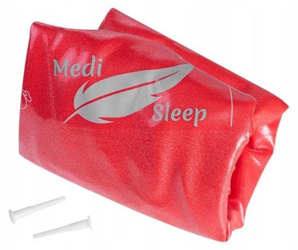 Gymnastikball 65 cm mit Luftpumpe - Sitzball, Trainingsball, Yogaball, Pilatesball - Fitnessball für Core Training mit gezeichneten Übungen - Rot