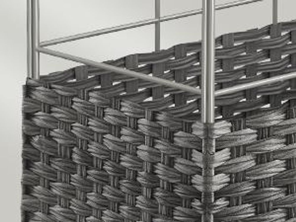 SONGMICS Wäschekorb, mit Griffen, faltbar, Wäschesack herausnehmbar, 90 L