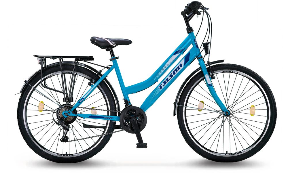 24 Zoll Kinderfahrrad Shimano 21-Gang mit Beleuchtung Türkis