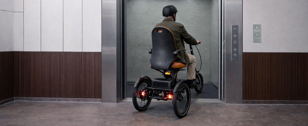 SachsenRAD E-Dreirad T6 Comfort mit tiefem Einstieg, Elektro Dreirad Faltbar, mit Differenzial, BIinker und Bremslicht, mit 7-Gang-Kettenschaltung