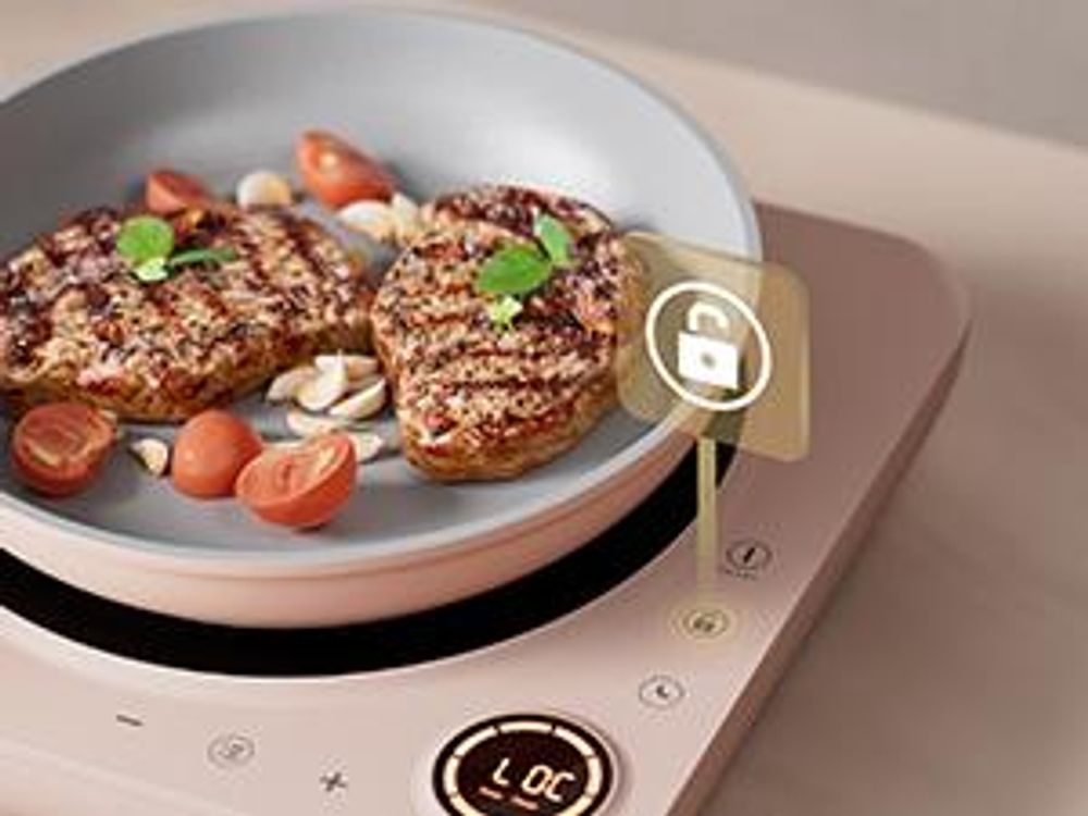 CIARRA Plaque de cuisson à induction individuelle Plaque de cuisson à induction 1 plaque 2000W Plaque de cuisson individuelle Touch-Control VM1TIHA-P
