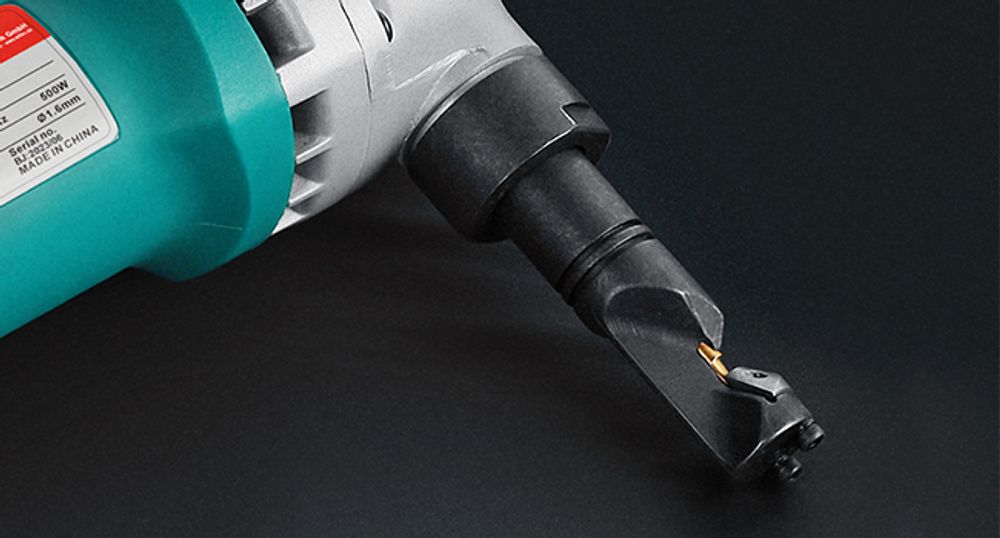 Wiltec Blechknabber 500 W mit Schnitttiefe bis 2,5 mm, Blechnibbler mit um 360° drehbarem Knabberkopf, Nibbler Blechschere