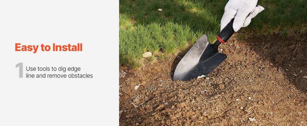 VEVOR Stahl Landschaftsrand, 6 Pakete 40 x 8 Zoll wetterbeständiger & vorgerosteter Metall-Landschaftsrand, biegsamer Gartenrand, Haifischspitze, Rasenrand für Blumenbeet, Gartenweg-Trenner, 40x4.5 Zoll, Tine-a