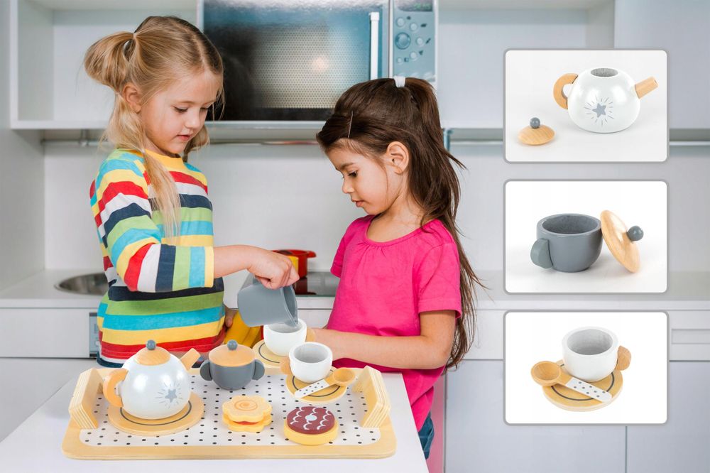 Teeservice Zubehör Holz