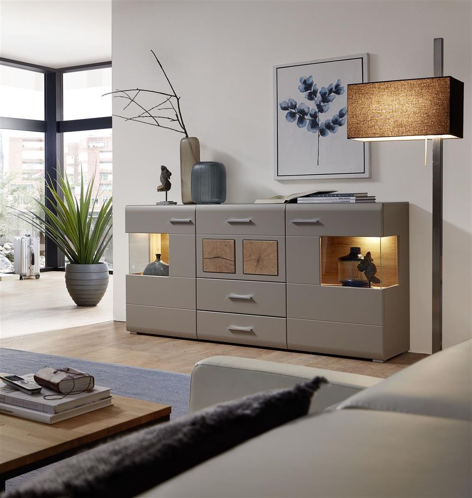 freiraum Sideboard "Kathlin II" – modernes Sideboard mit LED-Beleuchtung und viel Stauraum