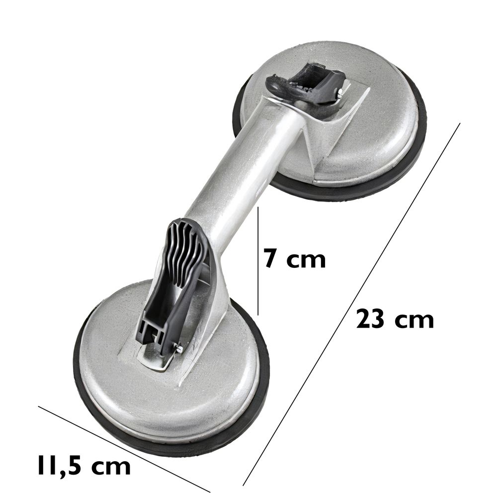 Saugheber Glassauger Vakuumheber Alu – 100 kg Tragkraft, ergonomischer Griff, für Transport von Glas, Fliesen & Platten, rutschfest & sicher Retoo