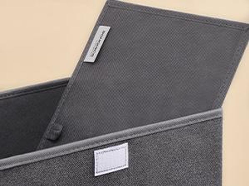 SONGMICS Aufbewahrungsbox mit Deckel, klappbar, 3er Set, 50 x 30 x 30 cm