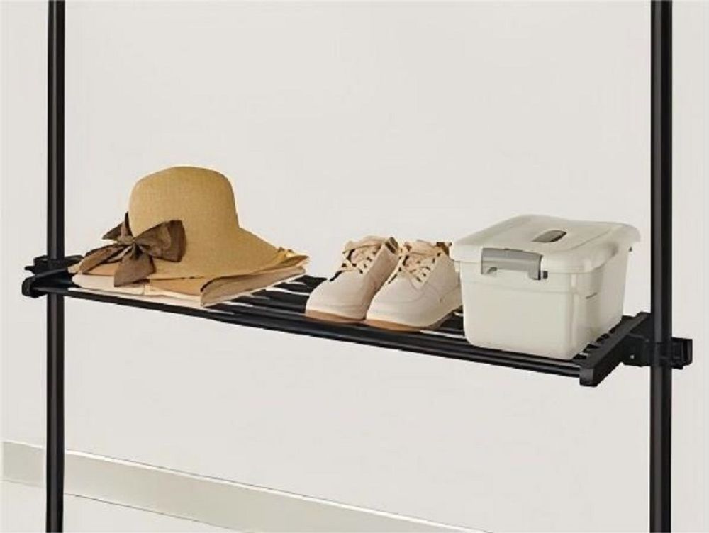 SONGMICS Kleiderständer deckenhoch, 3-stufige Garderobe, verstellbar, mit Greifarm, 1 Reihe