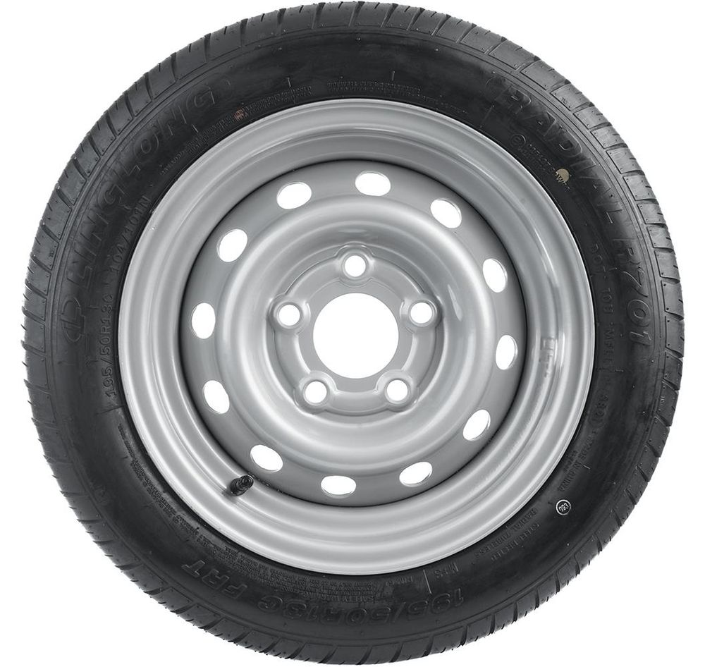 UNITRAILER 2er Set Anhängerräder 195/50 R13C für schwere Autotransporter