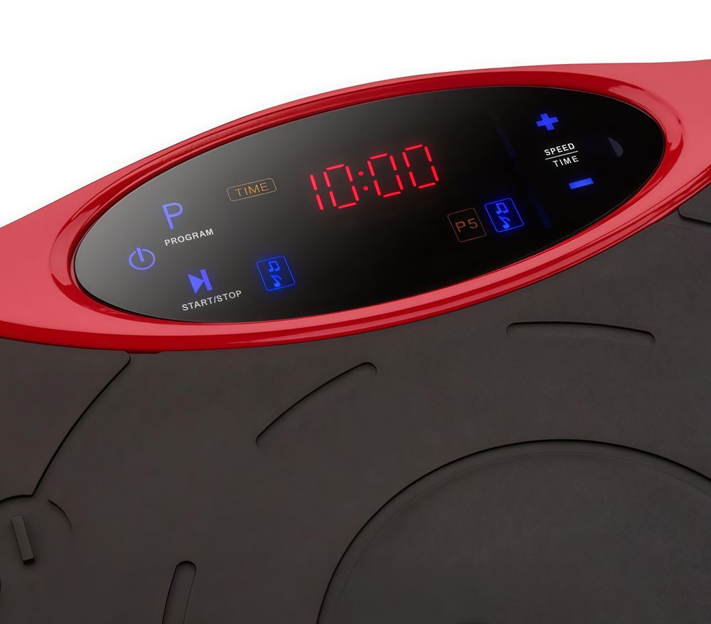 Vibrationsplatte Vibrotrainer, leise, kompakt, bis 150 kg, 120 Stufen, Bluetooth, Fernbedienung, LCD