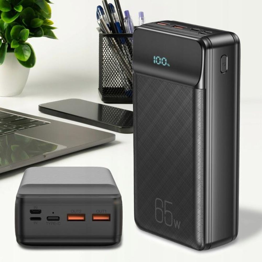XO Powerbank für Laptop PR201 65W 30000mAh schwarz