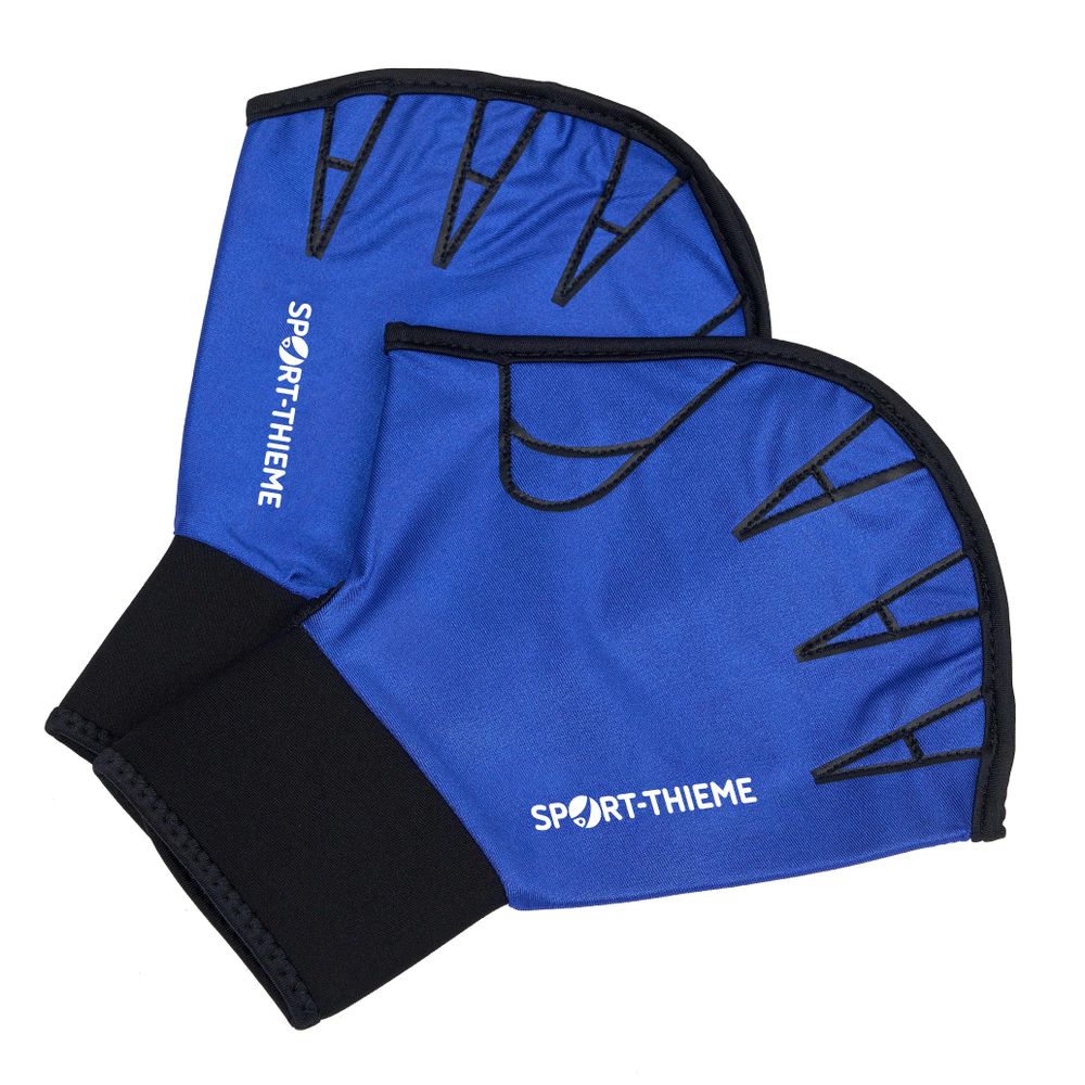 Sport-Thieme Aqua-Fitness-Handschuhe "Offen", L, 26,5x19 cm, Blau