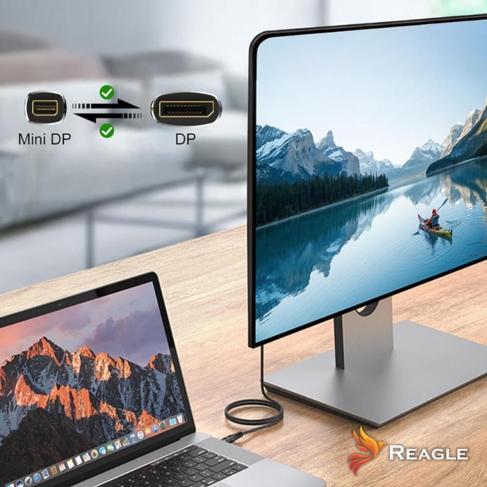 MINI DisplayPort Ultra zu DP 2.1 16K 8K 4K@240Hz THUNDERBOLT 1M Kabel