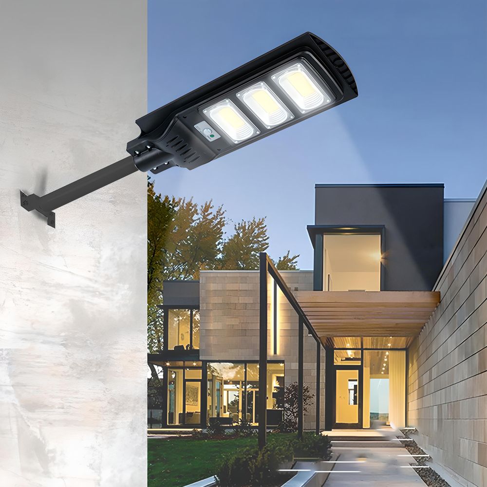 Solar Straßenlampe 240W mit Motion Sensor 6000K Weiß LED Solarleuchte Straßenlaterne Fernbedienung Sicherheitslicht für Außen Garten Dämmerung Retoo