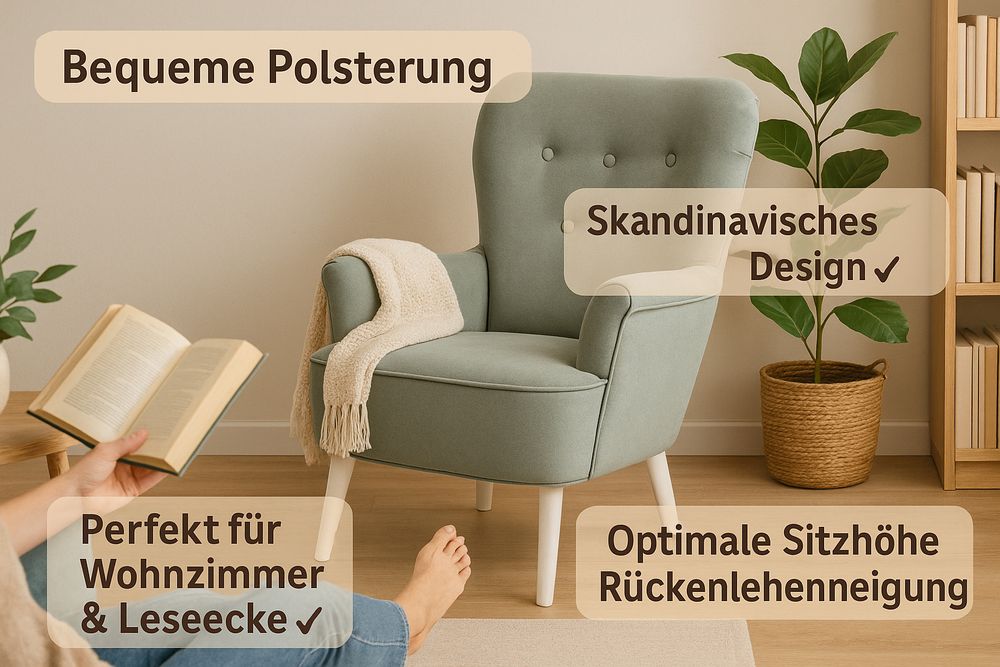 Stilvolles Sitzen für moderne Wohnräume.