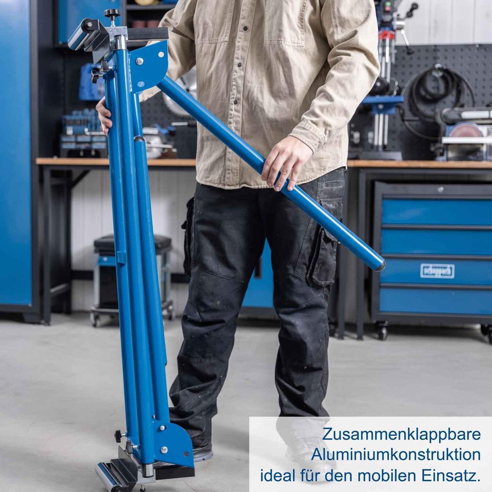 Scheppach Maschinenuntergestell UMF2000 Arbeitstisch | max. Tragkraft von 250 kg | von 116 auf 200 cm erweiterbar | 84,5 cm Arbeitshöhe