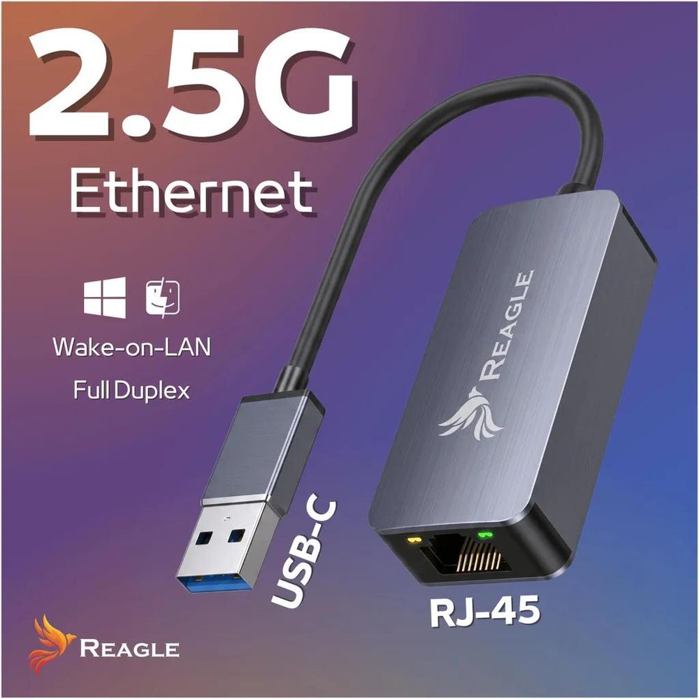 Reagle RYARJ7 – wichtigste Merkmale des USB-A-2,5-Gigabit-Ethernet-Adapters