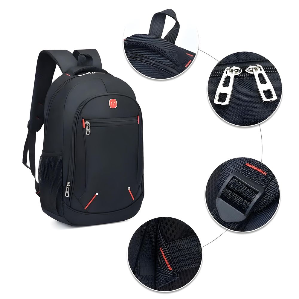 Rucksack 30L für Schule, Arbeit & Reisen, Schulrucksack, Gewebe, Laptop Fach, Leicht & Uni mit Reißverschluss für Teenager & Erwachsene Retoo