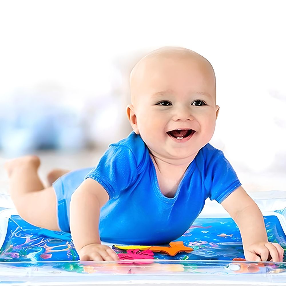Baby Wassermatte BPA Frei Aufblasbare Wasserspielmatte XXL Sensorisches Spielzeug Kleinkinder Wasserspiel Bodenmatte Wachstum Aktivität Bauchzeit Reto