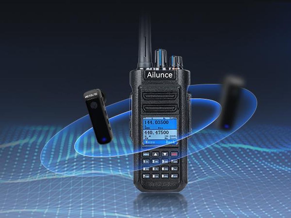 Retevis Ailunce HD2 Ham Radio, Langstrecken DMR Radio, 3200 mAh Akku, IP67 wasserdicht, Dualband-Amateurfunkgerät für Notfallrettung, Amateurfunk